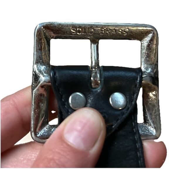 Black Leather Crossbody Bag - Picture 10 of 10